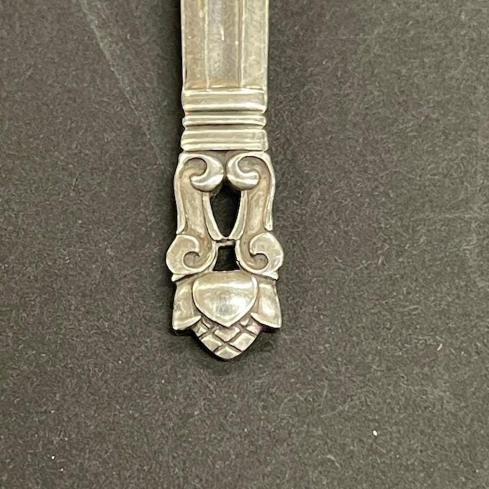 Danish Georg Jensen Acorn Pattern Sterling Silver Spoon Design Johan Rohde SSB - Picture 2 of 7